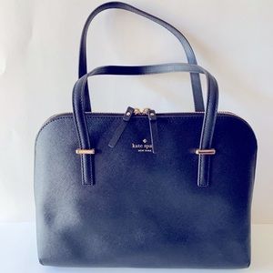 NWOT Kate Spade black pebble leather handbag